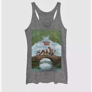 Winnie The Pooh Grey Disney Tank Top Size XL